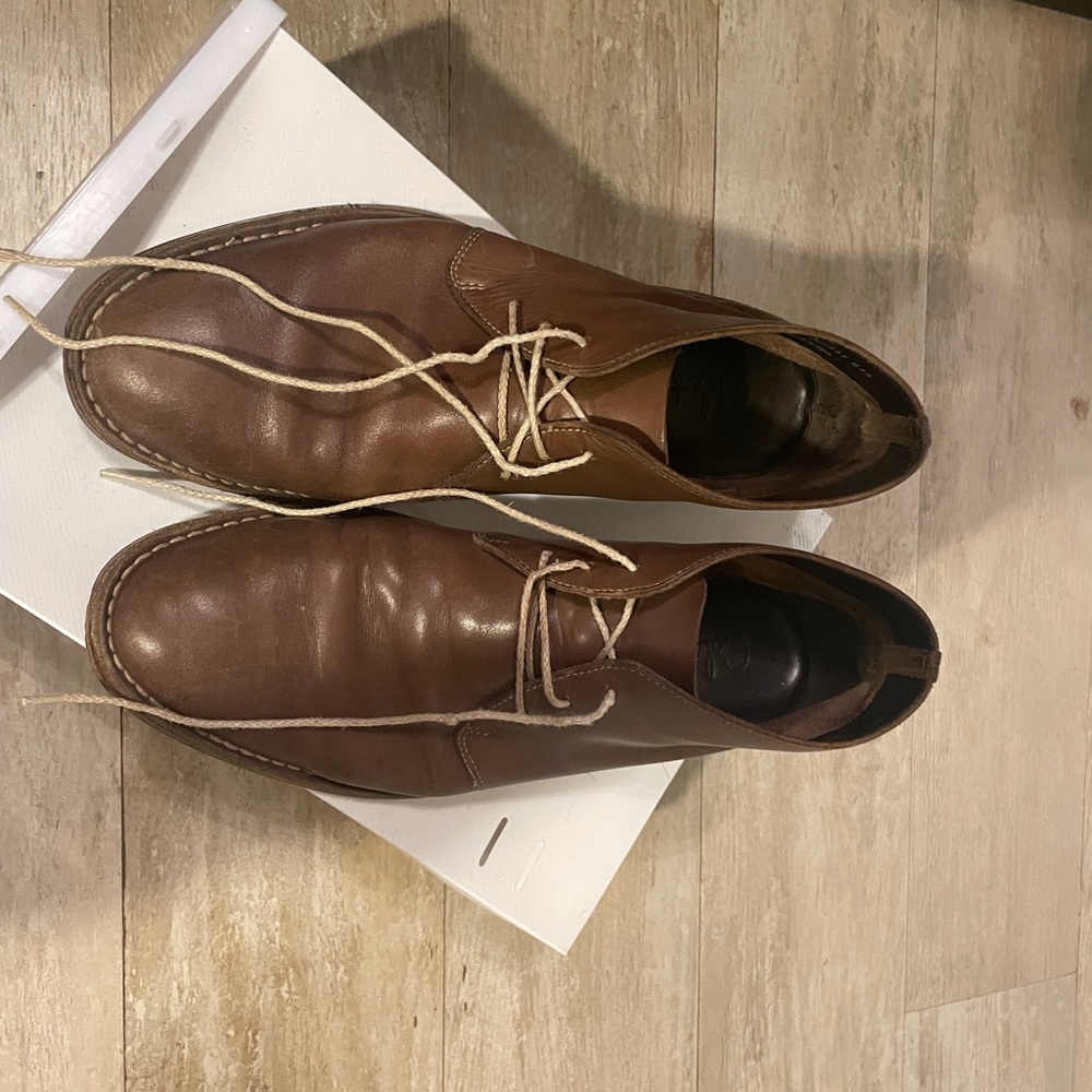 Cole Haan Brown Leather Chukka Boots